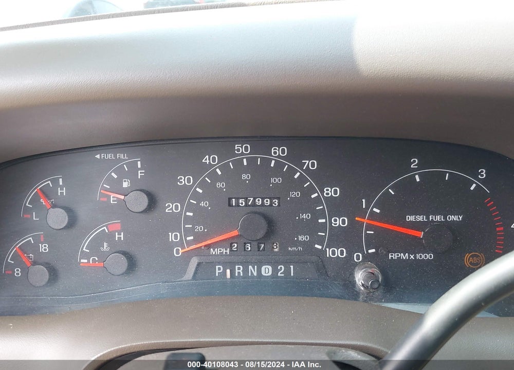 2001 FORD F-250 VIN: 1FTNX21F31EC59375