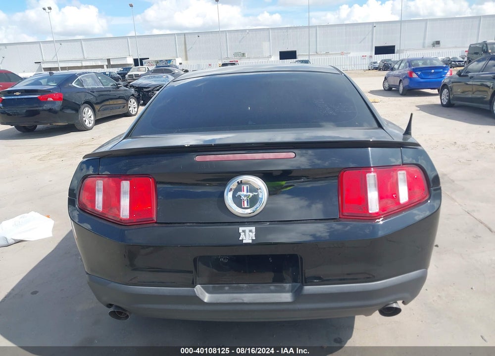 2012 FORD MUSTANG V6 VIN: 1ZVBP8AMXC5275450