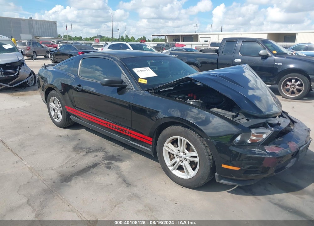 2012 FORD MUSTANG V6 VIN: 1ZVBP8AMXC5275450