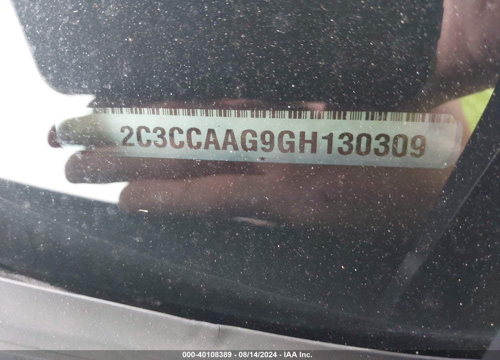 2016 CHRYSLER 300 VIN: 2C3CCAAG9GH130309