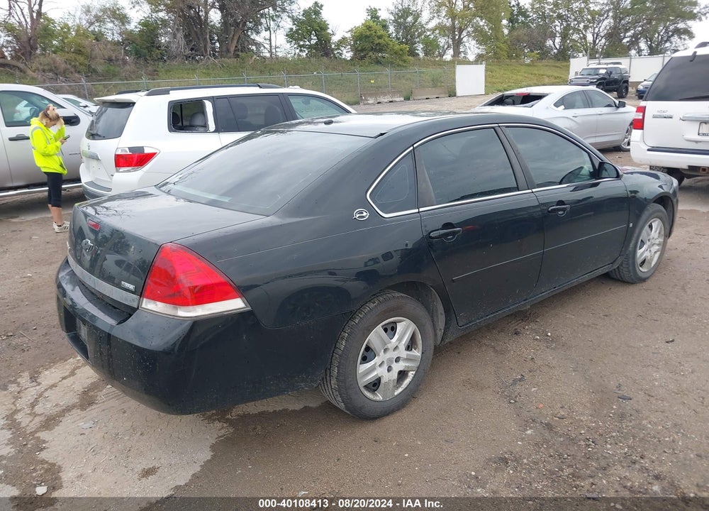 2008 CHEVROLET IMPALA LS VIN: 2G1WB58K081221324