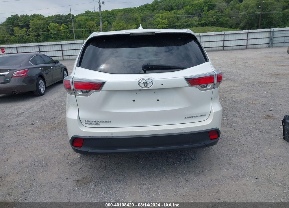 2016 TOYOTA HIGHLANDER LIMITED V6 VIN: 5TDDKRFH1GS308847