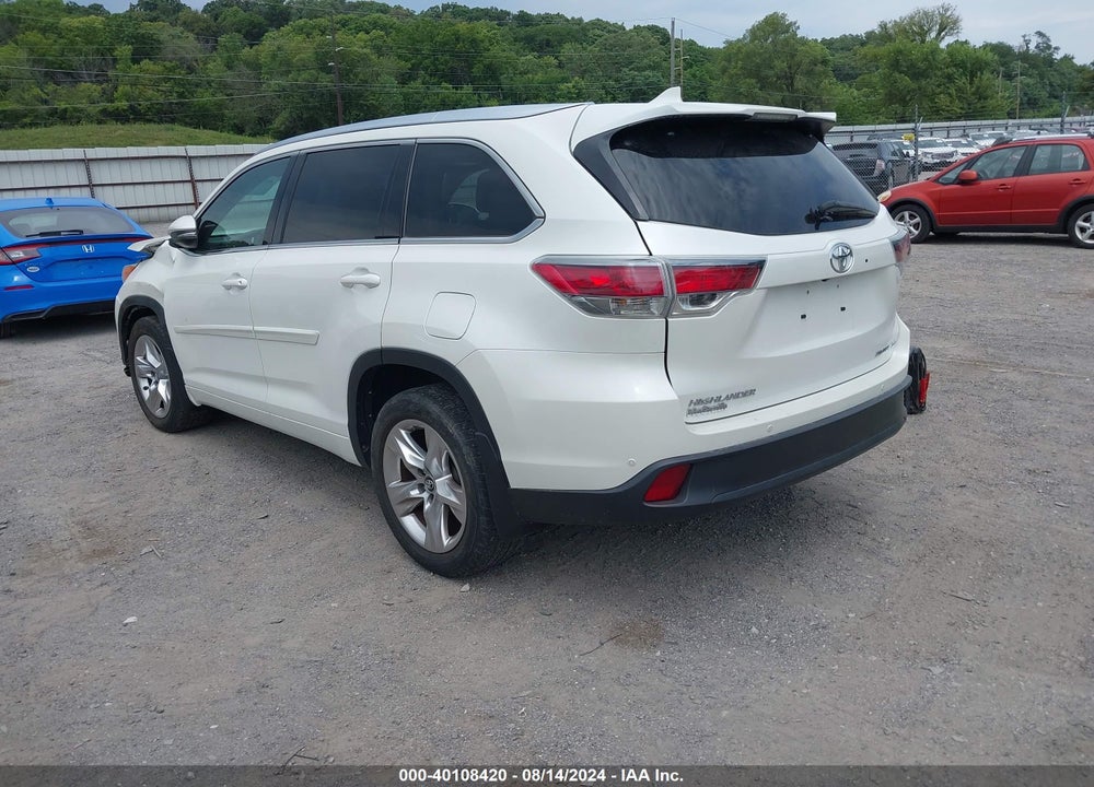 2016 TOYOTA HIGHLANDER LIMITED V6 VIN: 5TDDKRFH1GS308847
