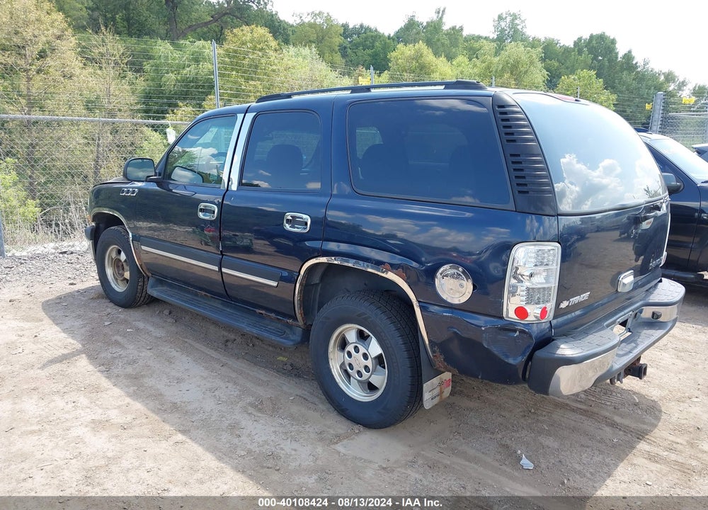2005 CHEVROLET TAHOE LS VIN: 1GNEK13T05J194176