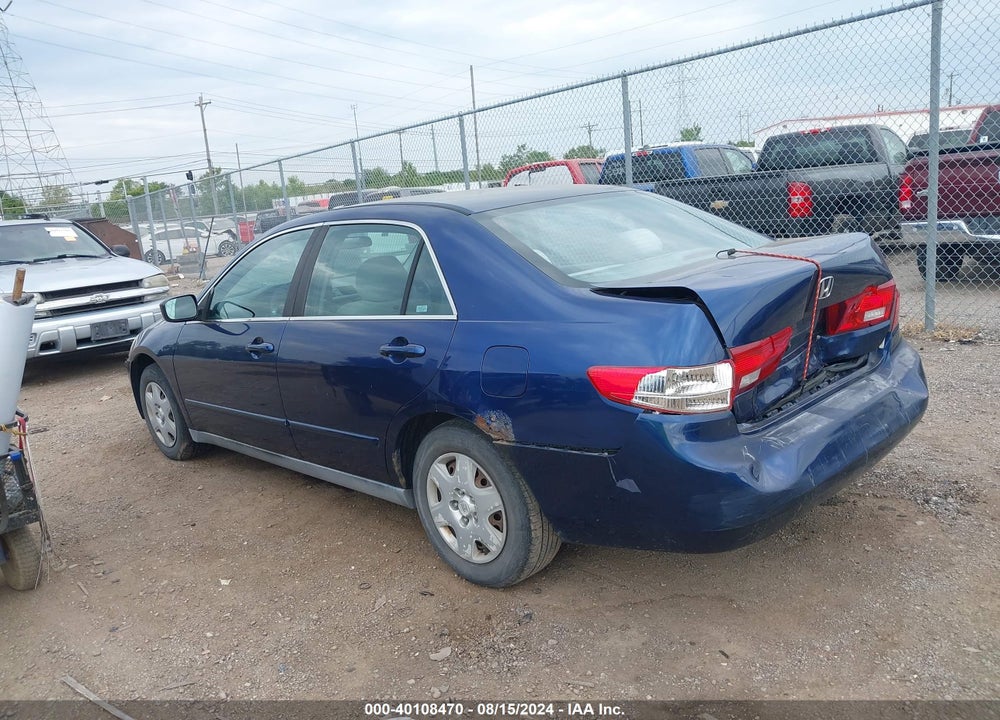 2005 HONDA ACCORD 2.4 LX VIN: 1HGCM56475A090596