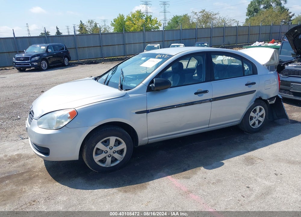 2009 HYUNDAI ACCENT GLS VIN: KMHCM46C79U291673
