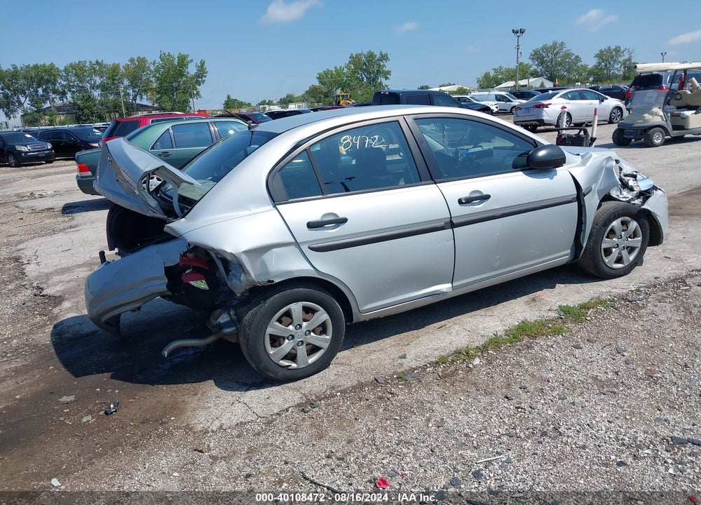 2009 HYUNDAI ACCENT GLS VIN: KMHCM46C79U291673