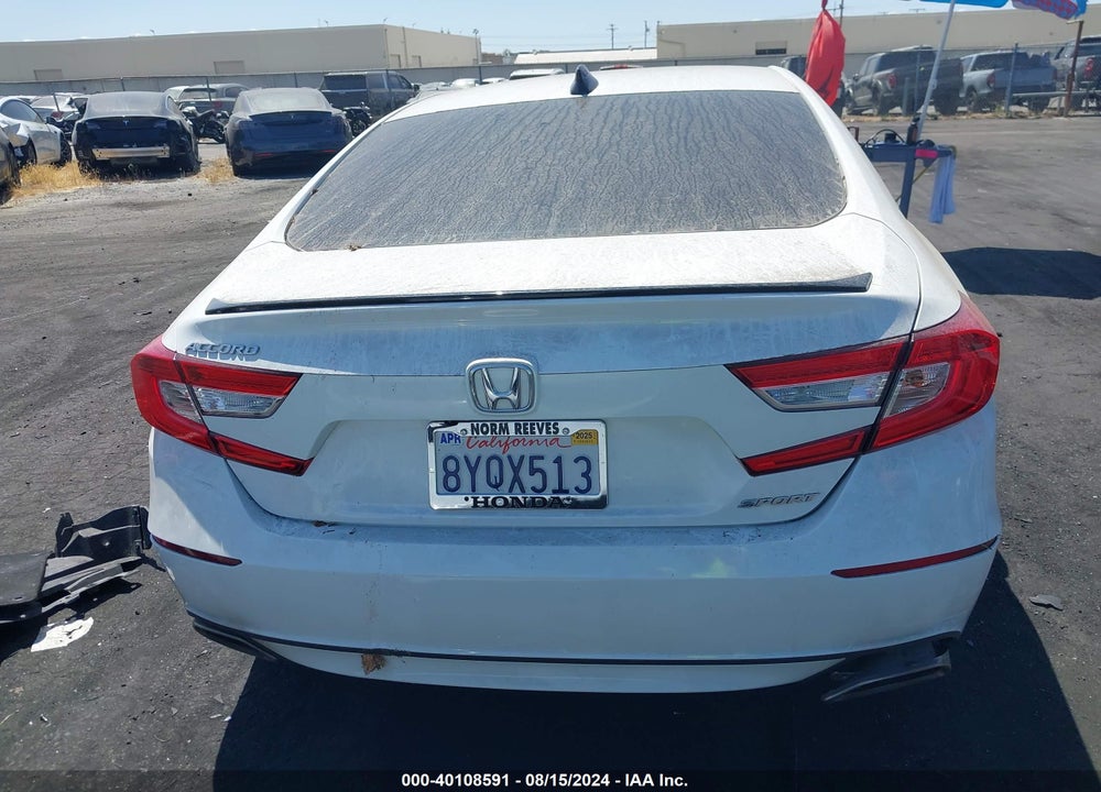 2021 HONDA ACCORD SPORT VIN: 1HGCV1F38MA016714