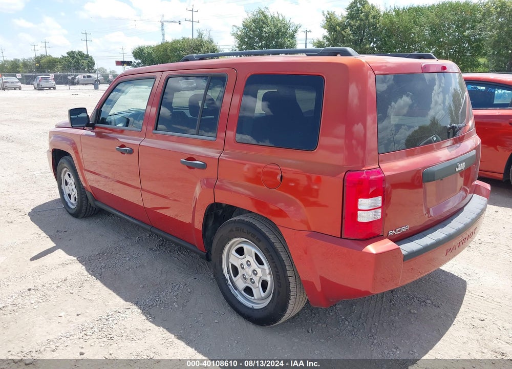 2009 JEEP PATRIOT SPORT VIN: 1J4FT28B69D102521