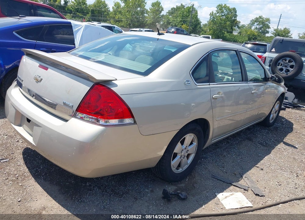 2008 CHEVROLET IMPALA LT VIN: 2G1WT58K581262299