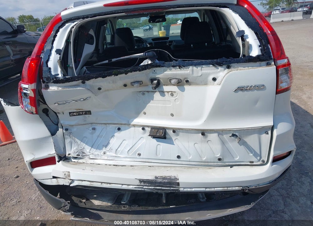2016 HONDA CR-V TOURING VIN: 5J6RM4H97GL041055