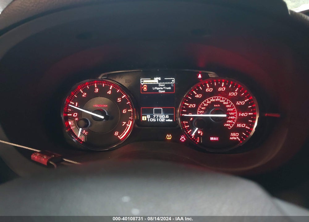 2015 SUBARU WRX LIMITED VIN: JF1VA1G69F9818856