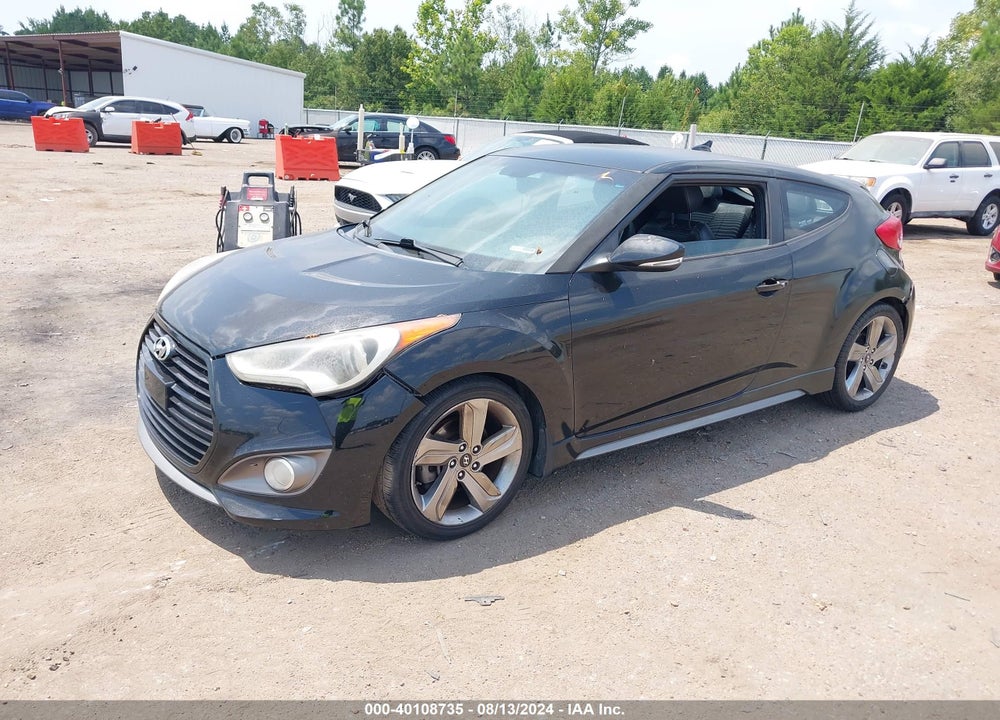 2014 HYUNDAI VELOSTER TURBO W/BLACK VIN: KMHTC6AE1EU183521