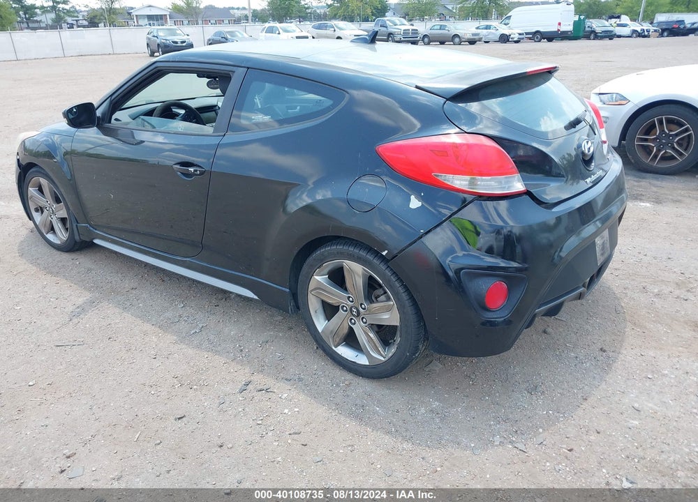 2014 HYUNDAI VELOSTER TURBO W/BLACK VIN: KMHTC6AE1EU183521