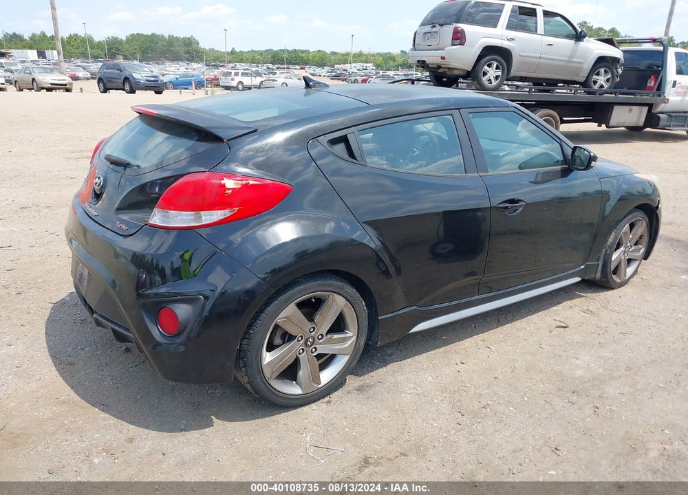 2014 HYUNDAI VELOSTER TURBO W/BLACK VIN: KMHTC6AE1EU183521