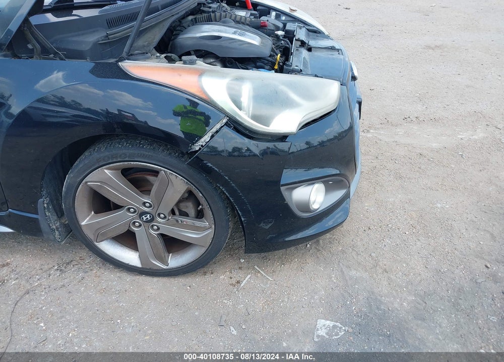 2014 HYUNDAI VELOSTER TURBO W/BLACK VIN: KMHTC6AE1EU183521
