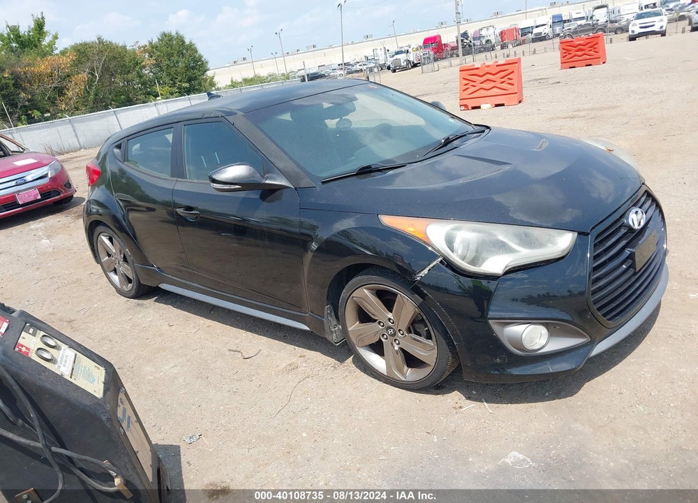 2014 HYUNDAI VELOSTER TURBO W/BLACK VIN: KMHTC6AE1EU183521