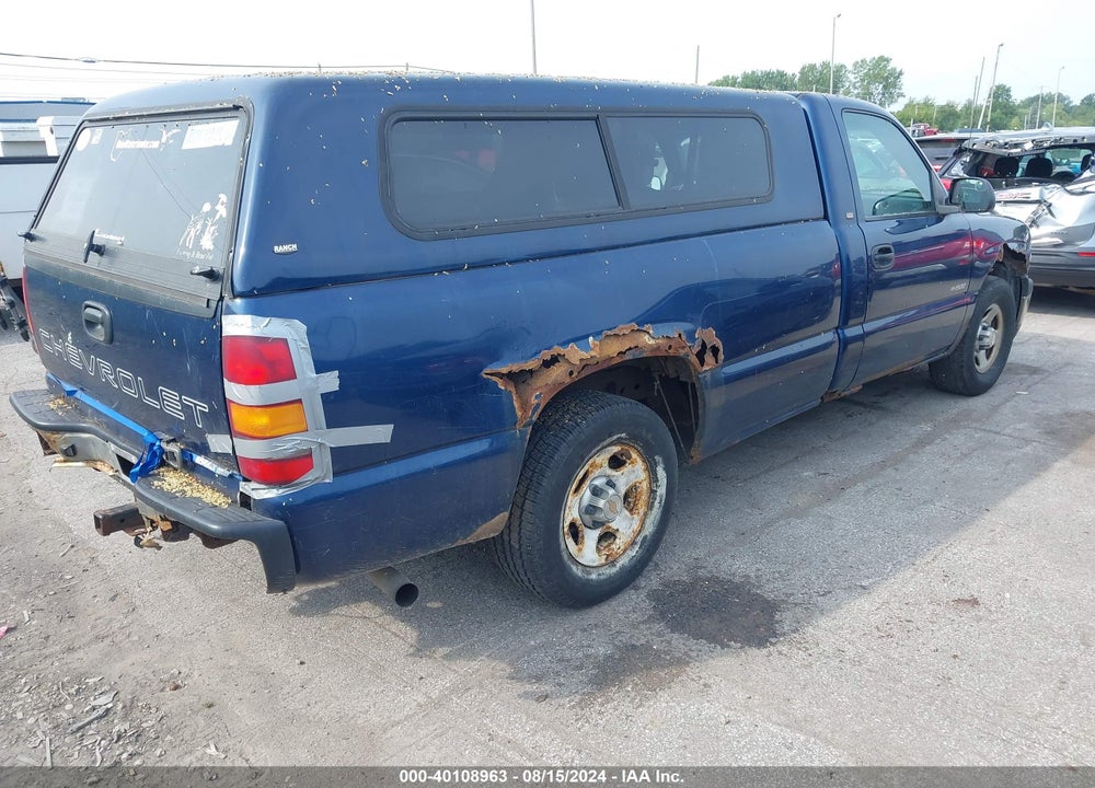 2002 CHEVROLET SILVERADO 1500 VIN: 1GCEC14W72Z153233
