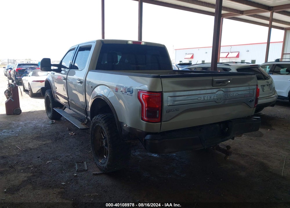 2017 FORD F-150 KING RANCH VIN: 1FTEW1EG1HFC80083