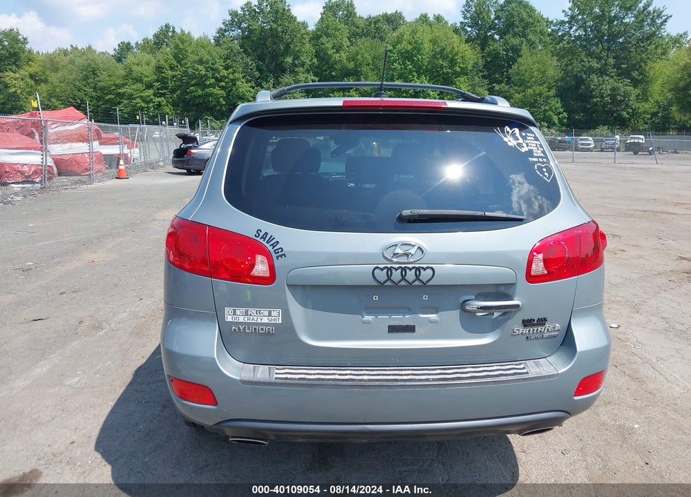 2007 HYUNDAI SANTA FE LIMITED/SE VIN: 5NMSH73EX7H038542