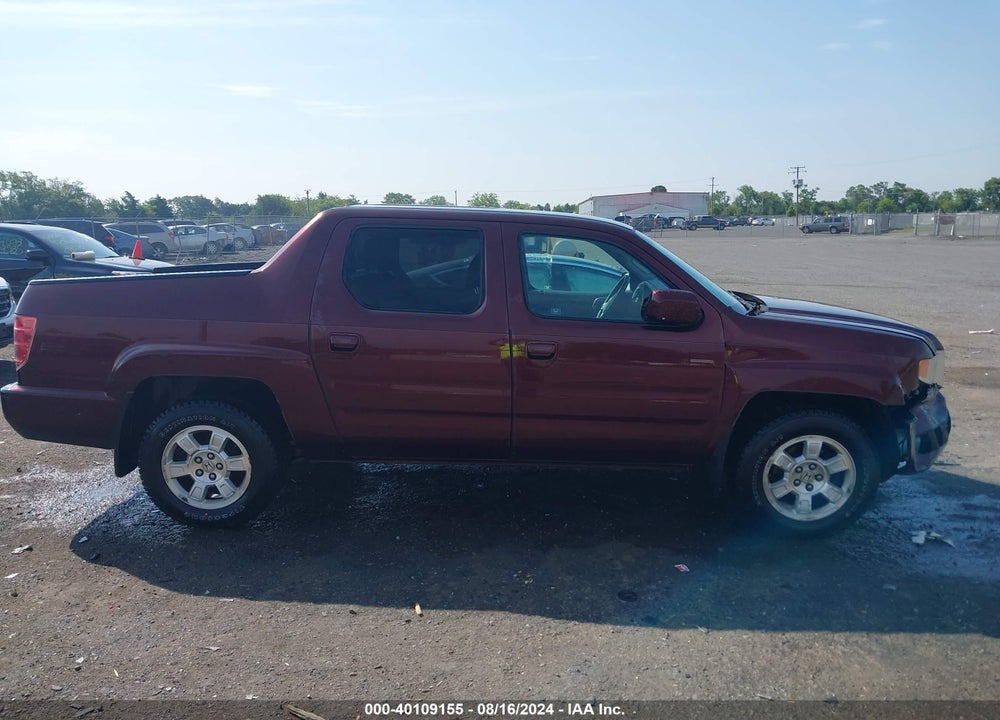 2009 HONDA RIDGELINE RTS VIN: 5FPYK164X9B108984