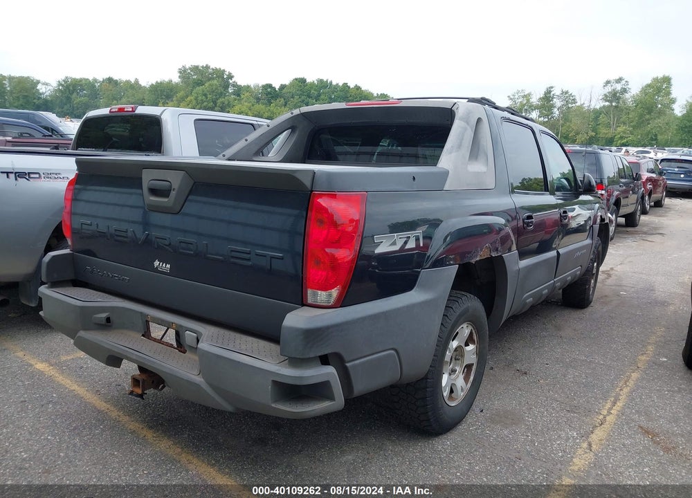 2003 CHEVROLET AVALANCHE 1500 VIN: 3GNEK13T03G223335