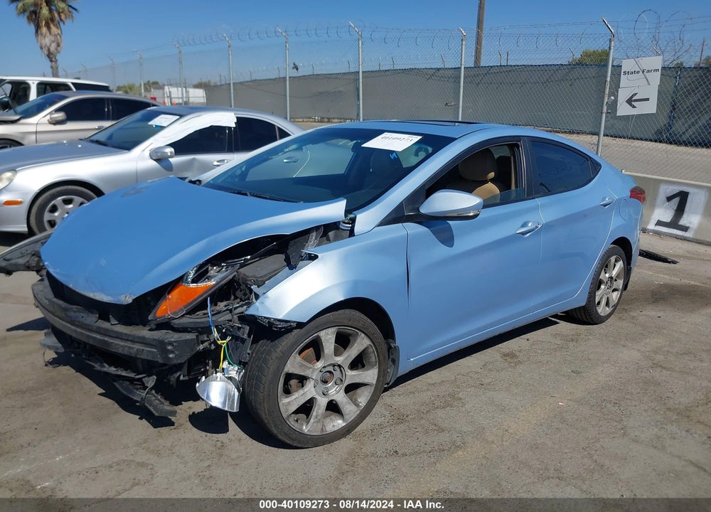 2013 HYUNDAI ELANTRA LIMITED VIN: KMHDH4AE7DU676306