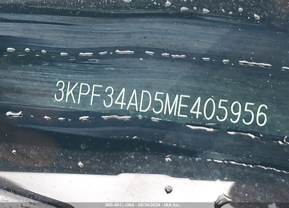2021 KIA FORTE GT LINE VIN: 3KPF34AD5ME405956