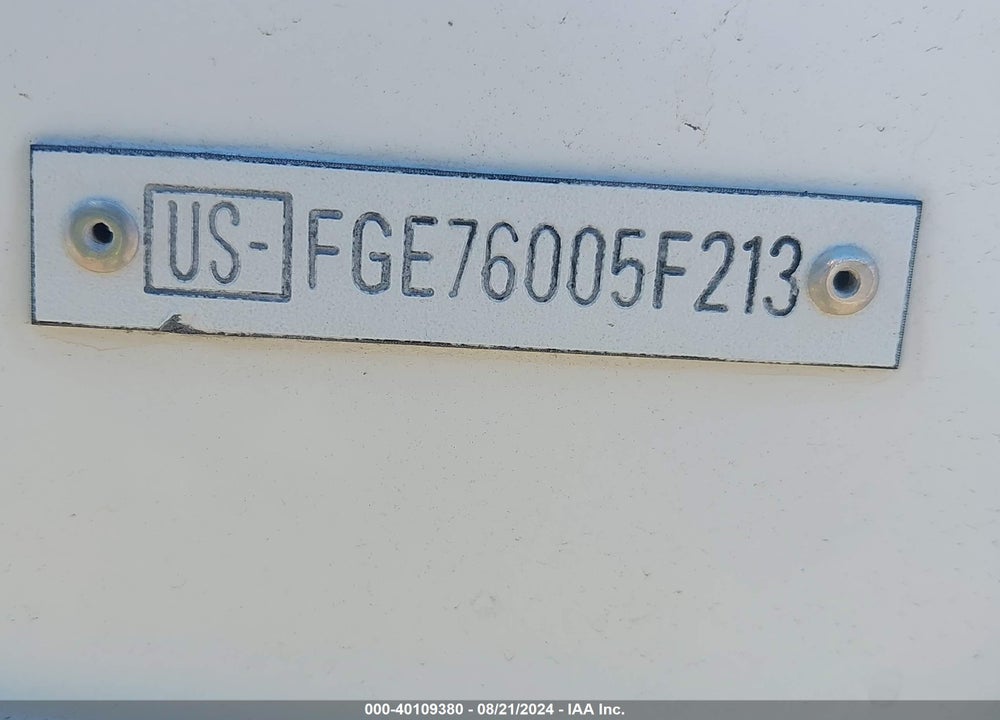 2013 COBALT 276 VIN: FGE76005F213