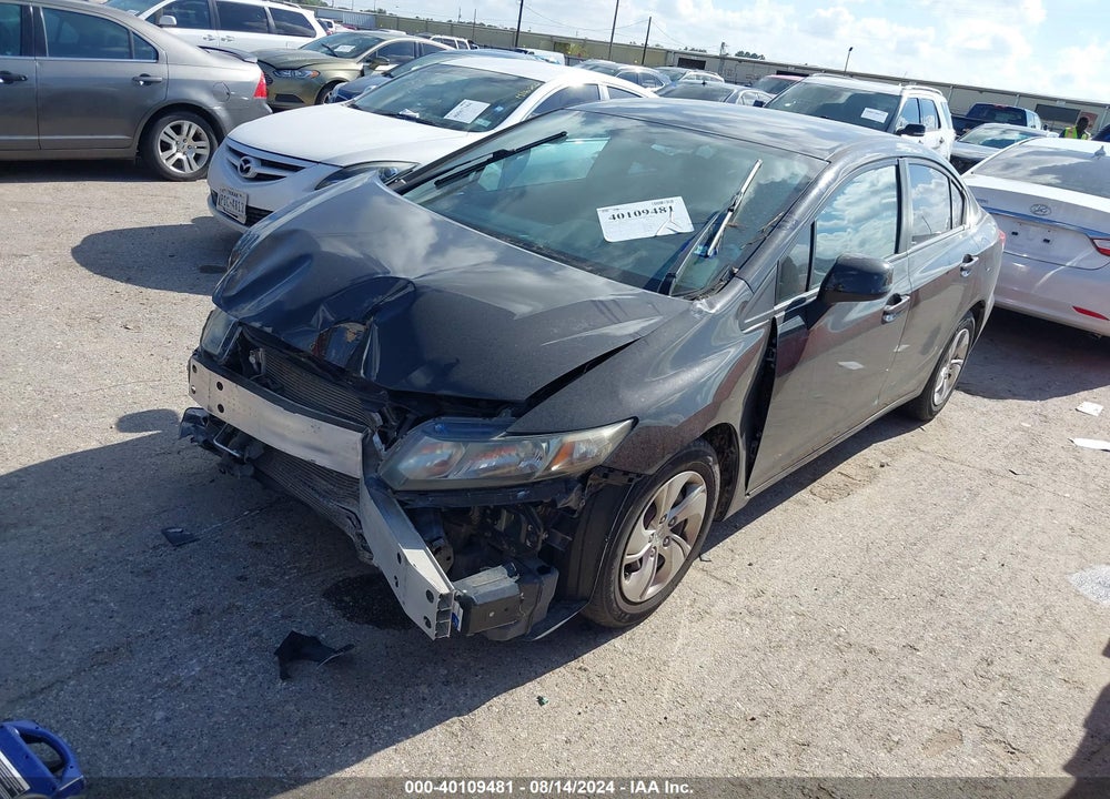 2013 HONDA CIVIC LX VIN: 19XFB2F55DE220413