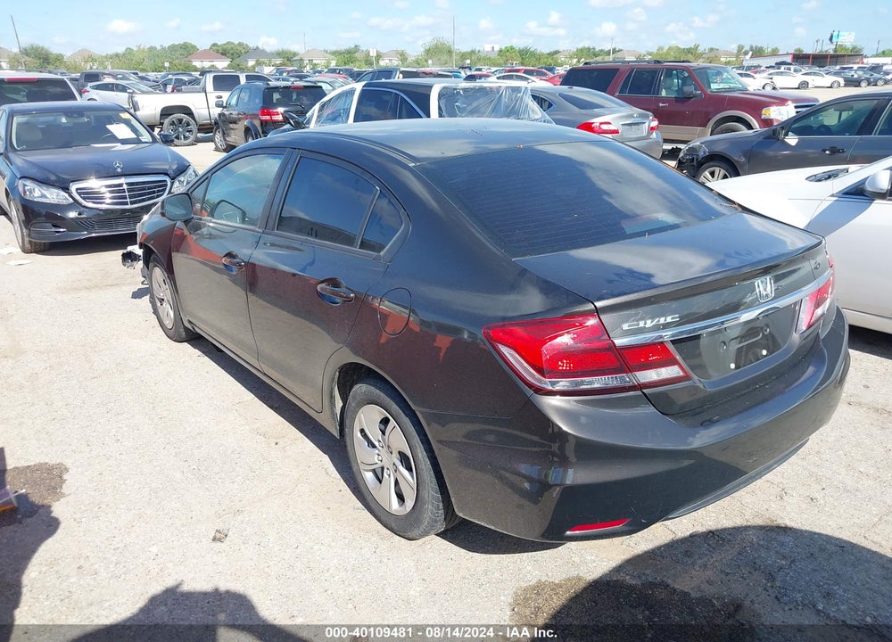 2013 HONDA CIVIC LX VIN: 19XFB2F55DE220413