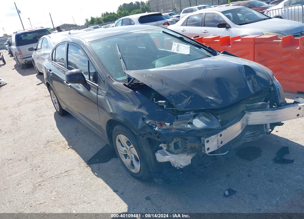 2013 HONDA CIVIC LX VIN: 19XFB2F55DE220413