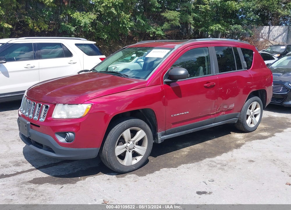 2012 JEEP COMPASS LATITUDE VIN: 1C4NJDEB4CD600036