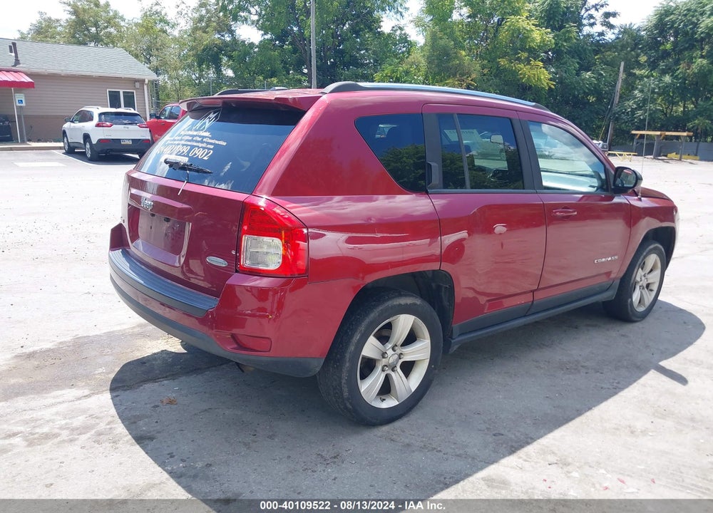 2012 JEEP COMPASS LATITUDE VIN: 1C4NJDEB4CD600036