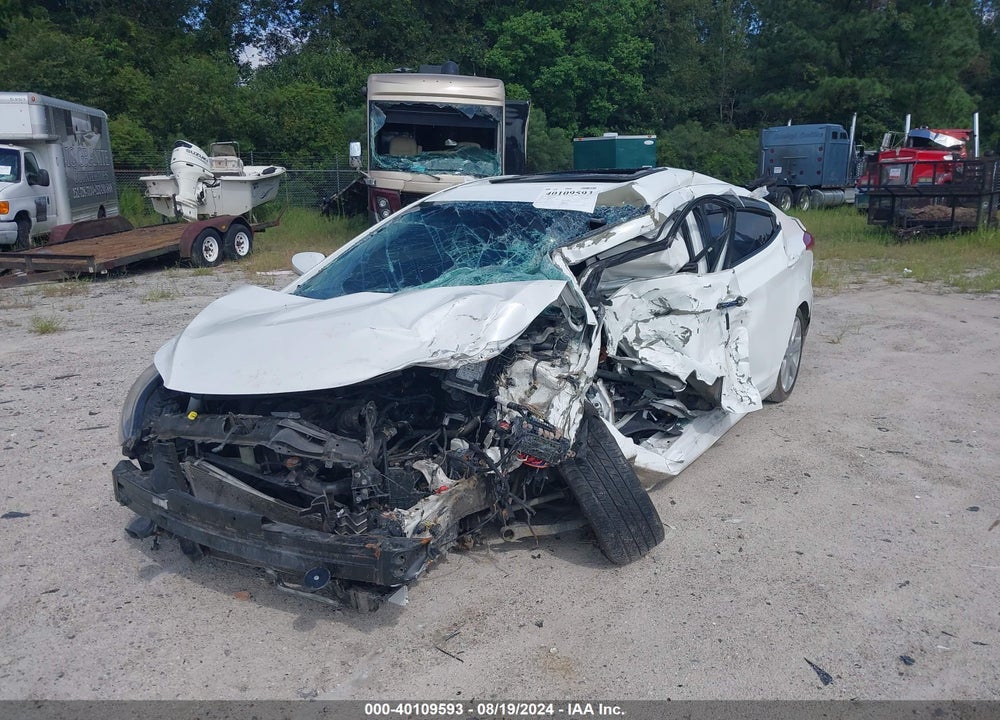 2012 HYUNDAI ELANTRA LIMITED VIN: 5NPDH4AE6CH103880