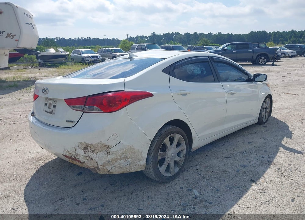 2012 HYUNDAI ELANTRA LIMITED VIN: 5NPDH4AE6CH103880