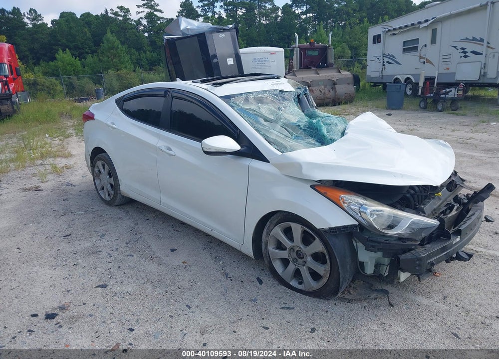 2012 HYUNDAI ELANTRA LIMITED VIN: 5NPDH4AE6CH103880