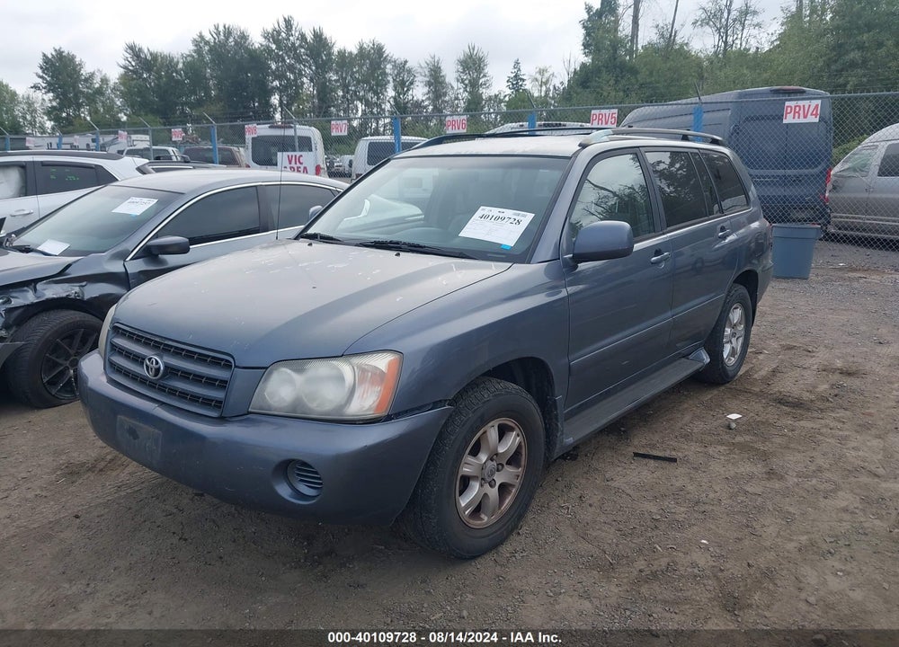 2003 TOYOTA HIGHLANDER V6 VIN: JTEGF21A030099466