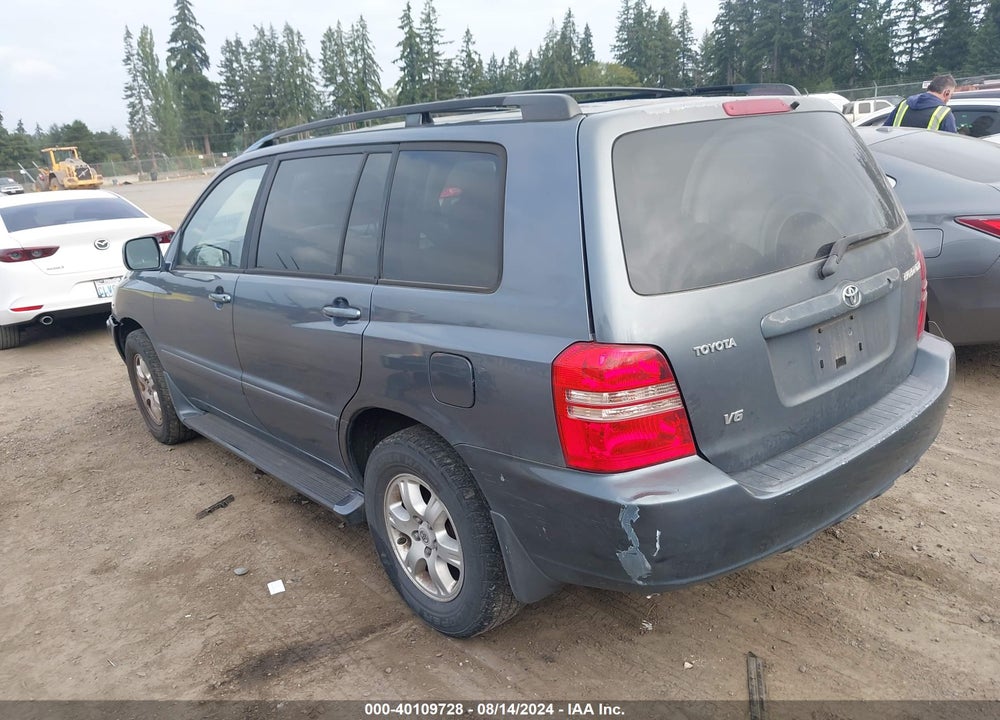 2003 TOYOTA HIGHLANDER V6 VIN: JTEGF21A030099466