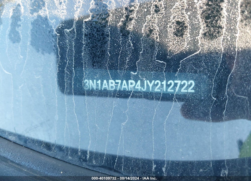 2018 NISSAN SENTRA SV VIN: 3N1AB7AP4JY212722