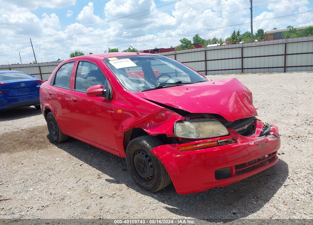 2004 CHEVROLET AVEO VIN: KL1TD52624B165114