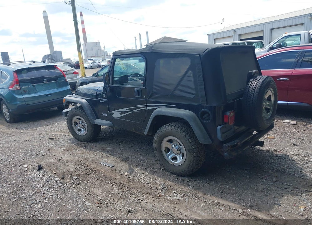 2002 JEEP WRANGLER X VIN: 1J4FA39SX2P765685