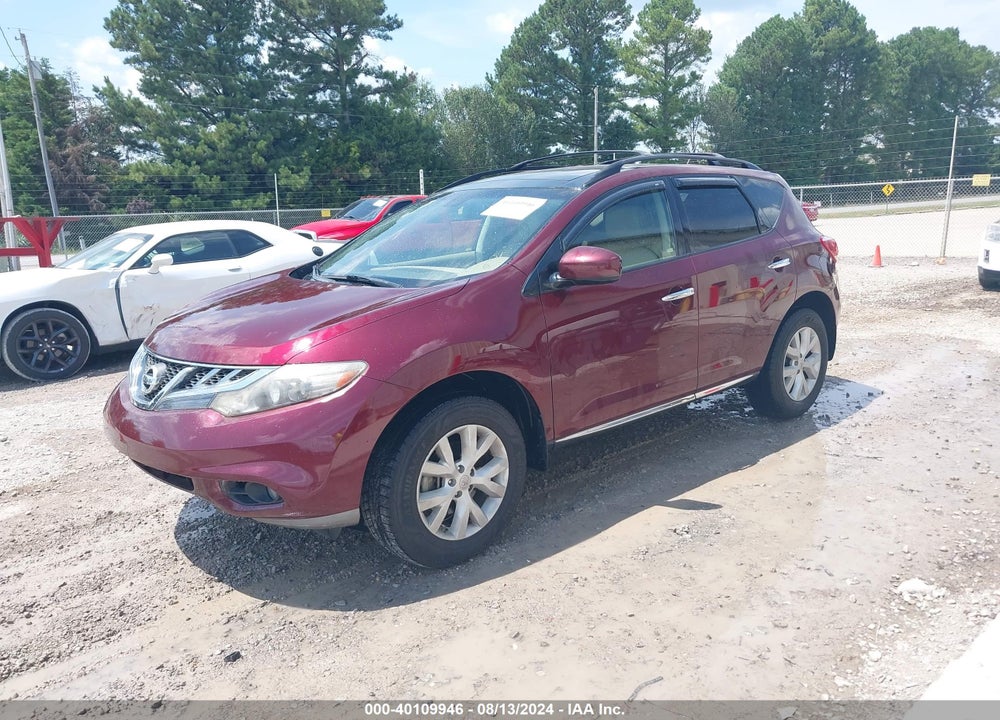 2011 NISSAN MURANO SL VIN: JN8AZ1MU2BW055521