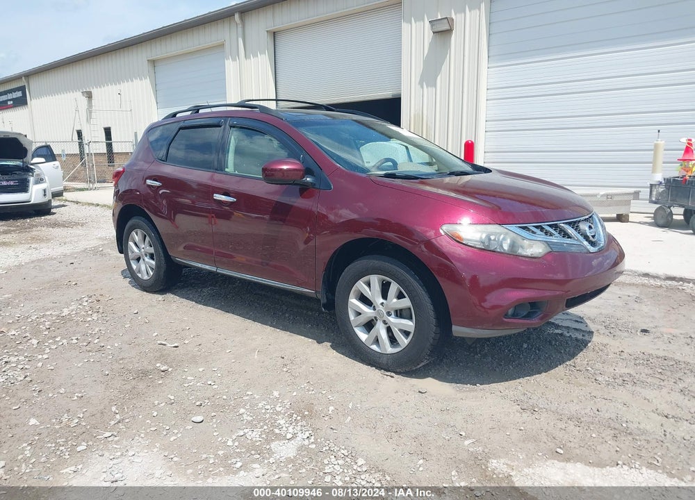 2011 NISSAN MURANO SL VIN: JN8AZ1MU2BW055521