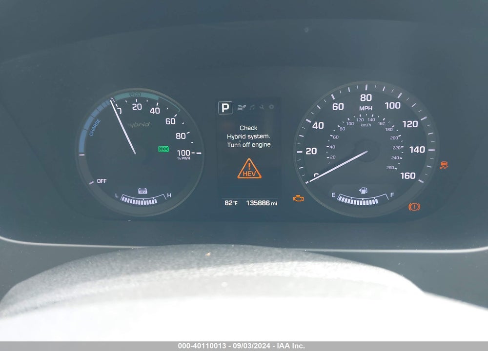 2017 HYUNDAI SONATA HYBRID VIN: KMHE34L18HA057587