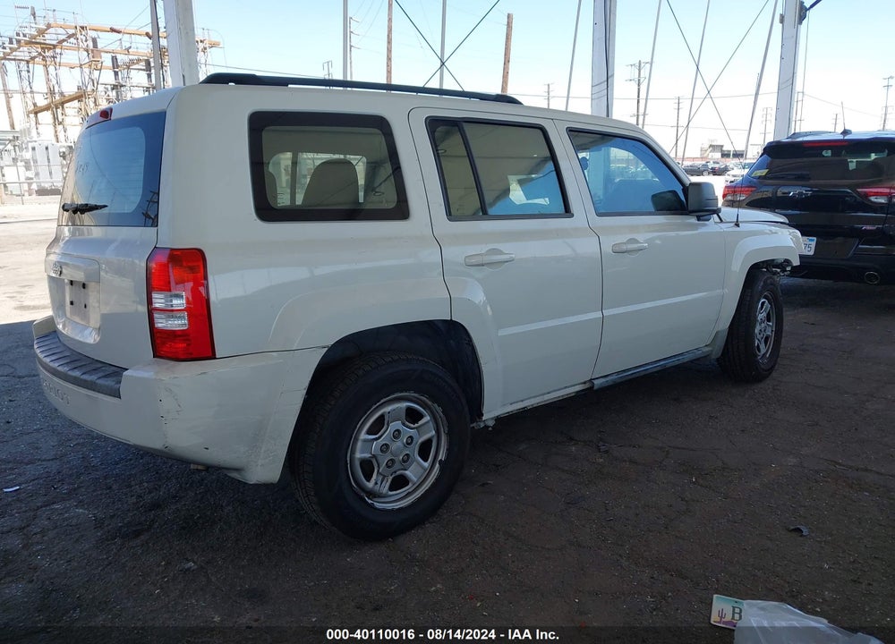 2010 JEEP PATRIOT SPORT VIN: 1J4NT2GB6AD617648