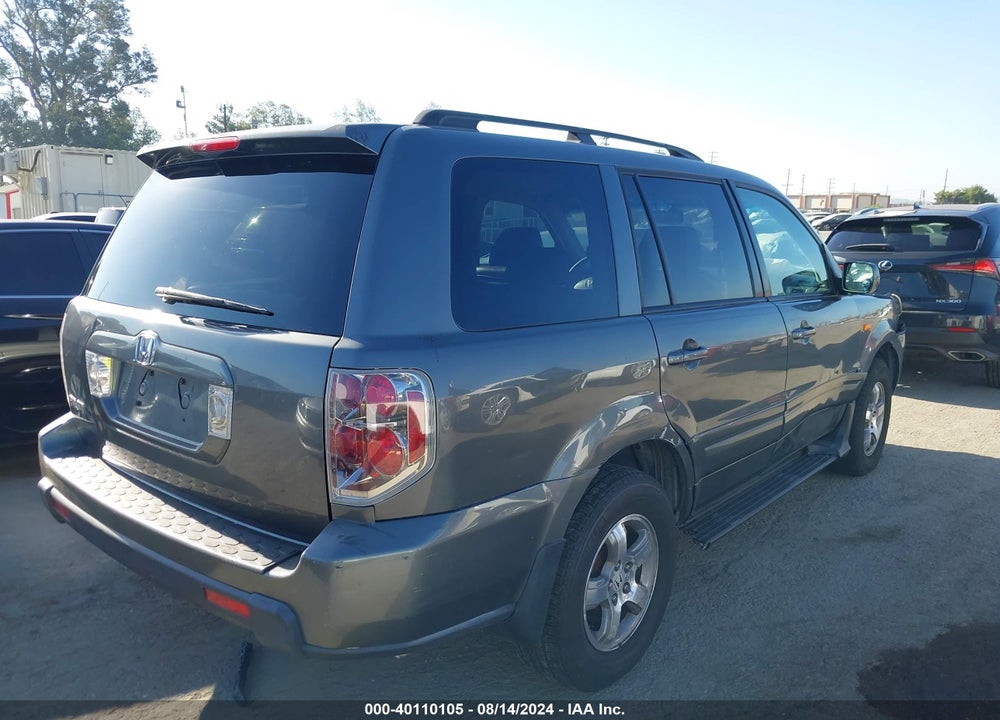 2008 HONDA PILOT EX-L VIN: 5FNYF28558B011537