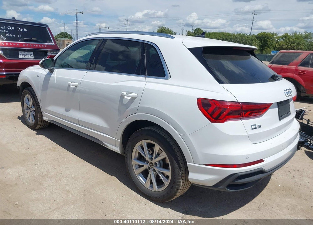 2024 AUDI Q3 PREMIUM 45 TFSI S LINE QUATTRO TIPTRONIC VIN: WA1DECF38R1037207