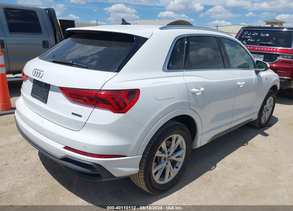 2024 AUDI Q3 PREMIUM 45 TFSI S LINE QUATTRO TIPTRONIC VIN: WA1DECF38R1037207