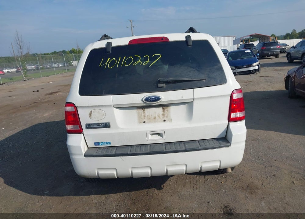 2010 FORD ESCAPE XLT VIN: 1FMCU9D78AKC91118